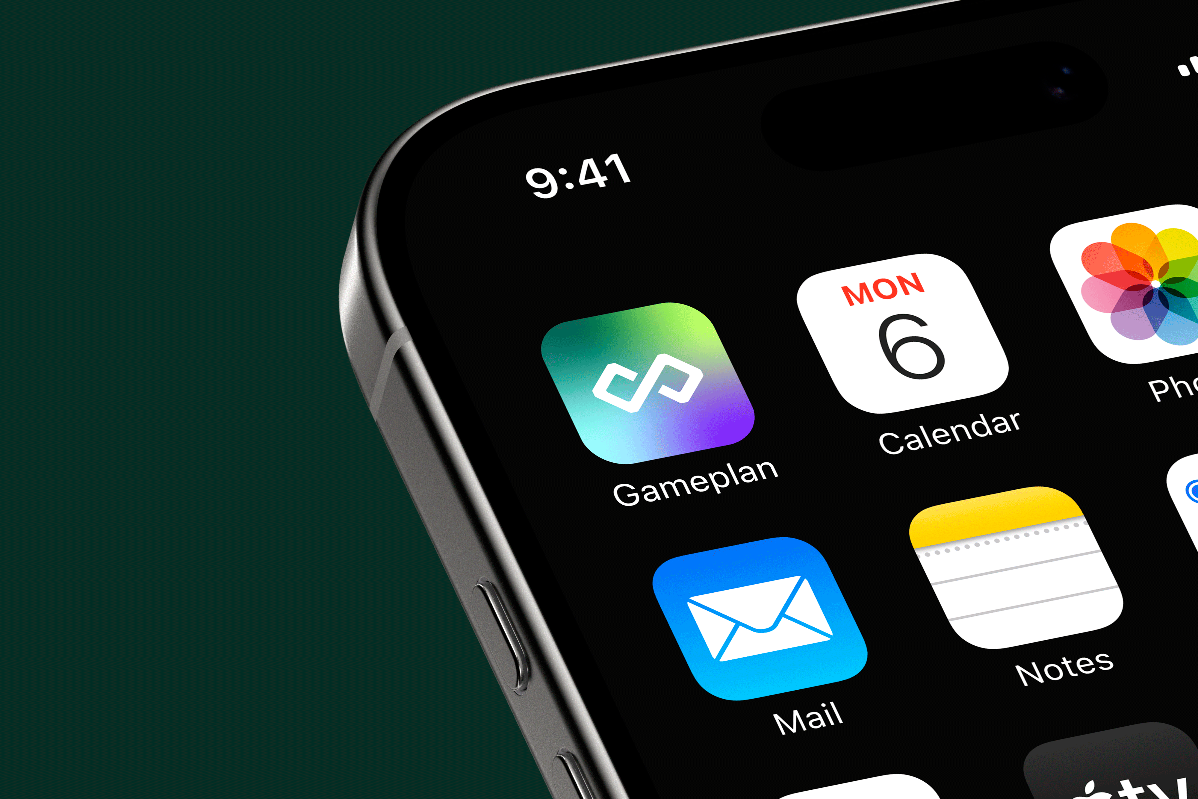 Graphic of a typography specimen showing the alphabet and numerals on top of a dark gray background.