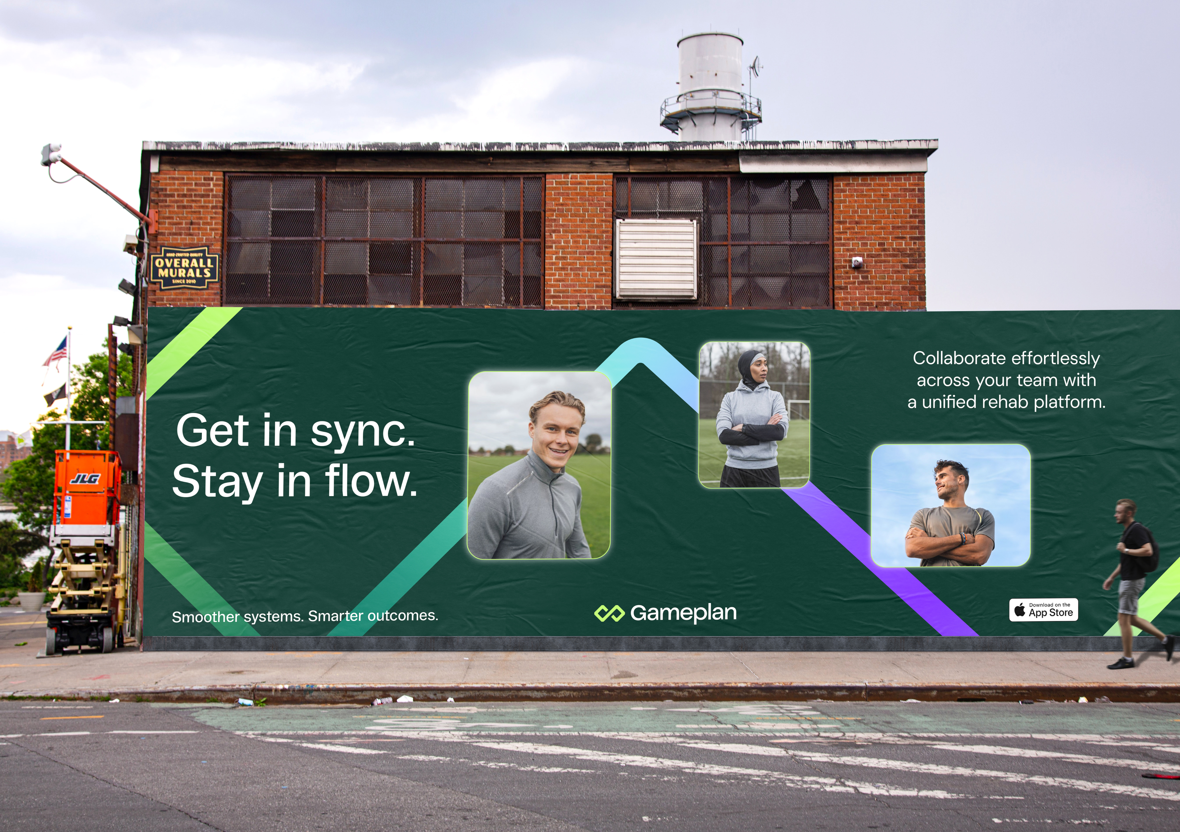 Graphic depicting UI-styled buttons with different categories of interior design items on top of an image of a modern interior living room.